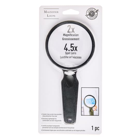 2x to 4.5x Bifocal Lens Hand Magnifier by Loops & Threads®